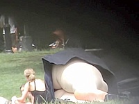 Having falled asleep in the city park this seducing chick could not imagine her up skirt view would be recorded by the kinky cameraman.