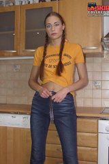 hot jeans ass of young girl